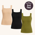 Comfort Shaper Tanktop mit integriertem BH – Nude