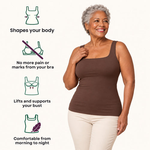 Comfort Shaper Tanktop mit integriertem BH – Nude