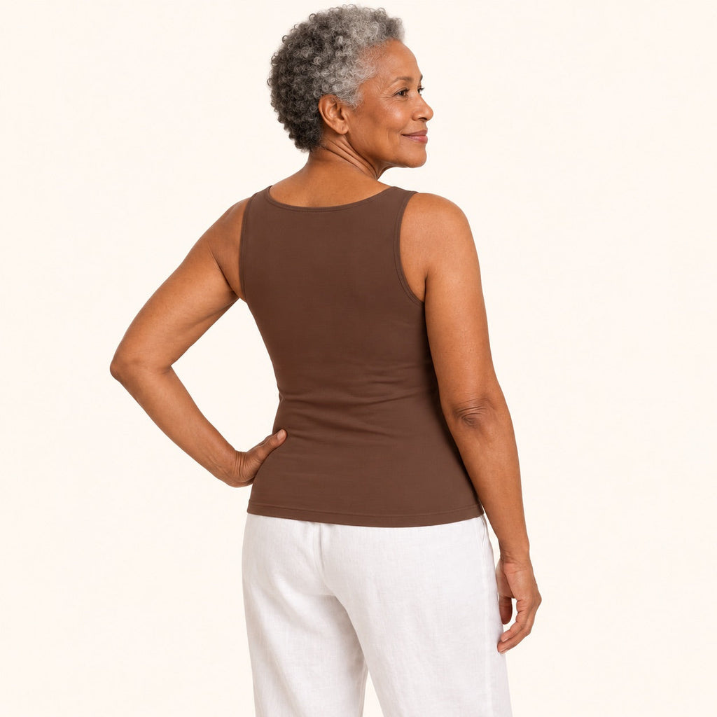 Comfort Shaper Tanktop mit integriertem BH – Schwarz